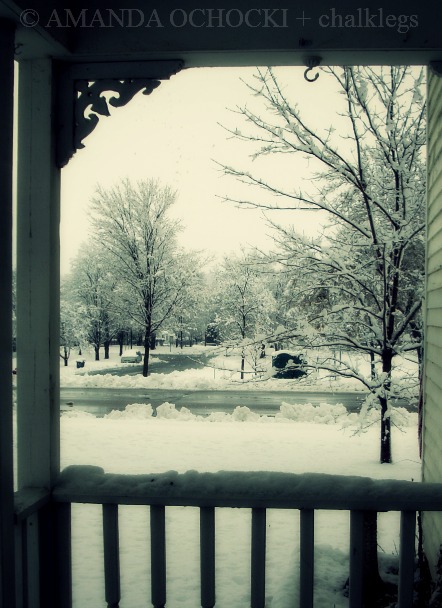 © AMANDA OCHOCKI + chalklegs may 2 SNOW!